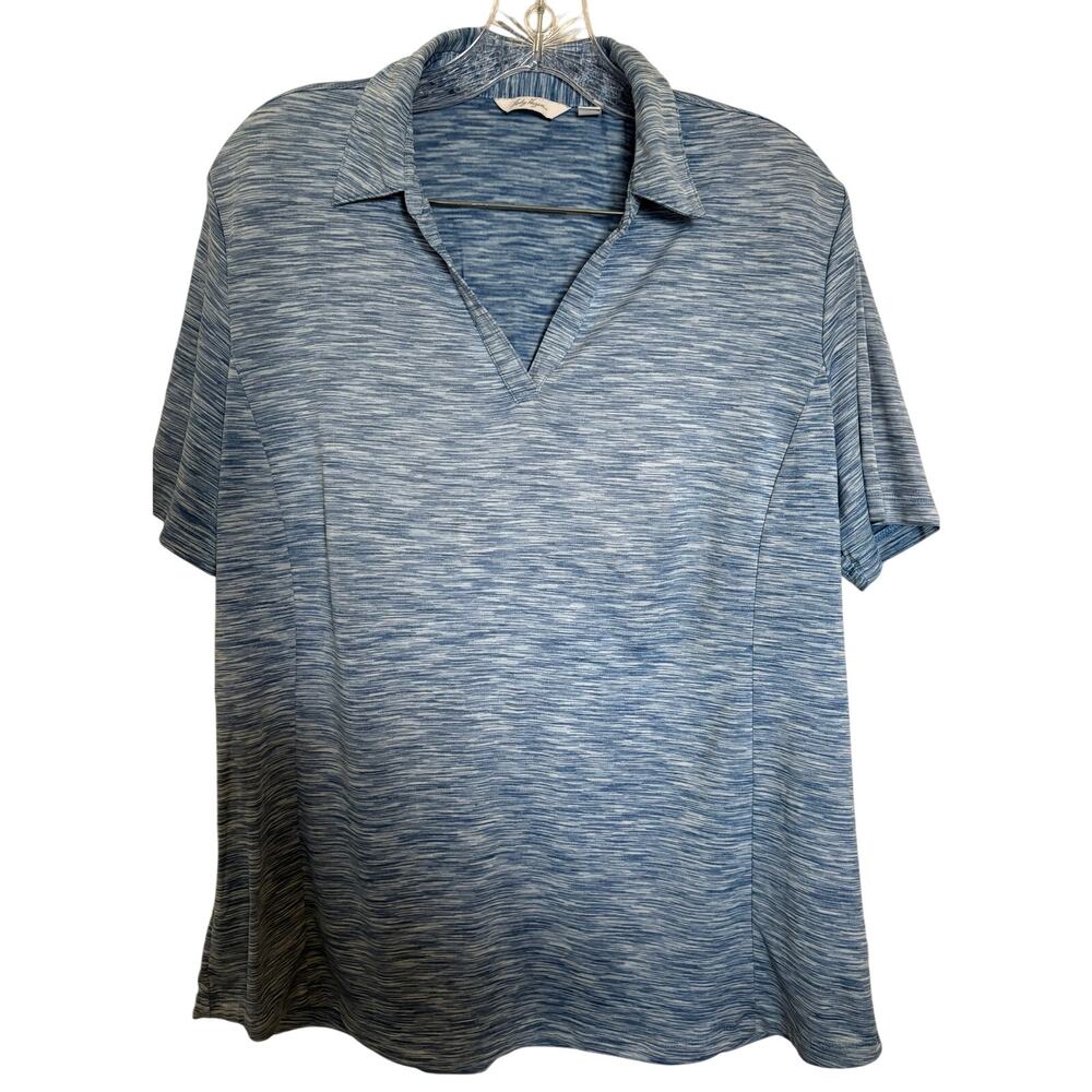 Lady Hagen v neck golf polo blue size xl